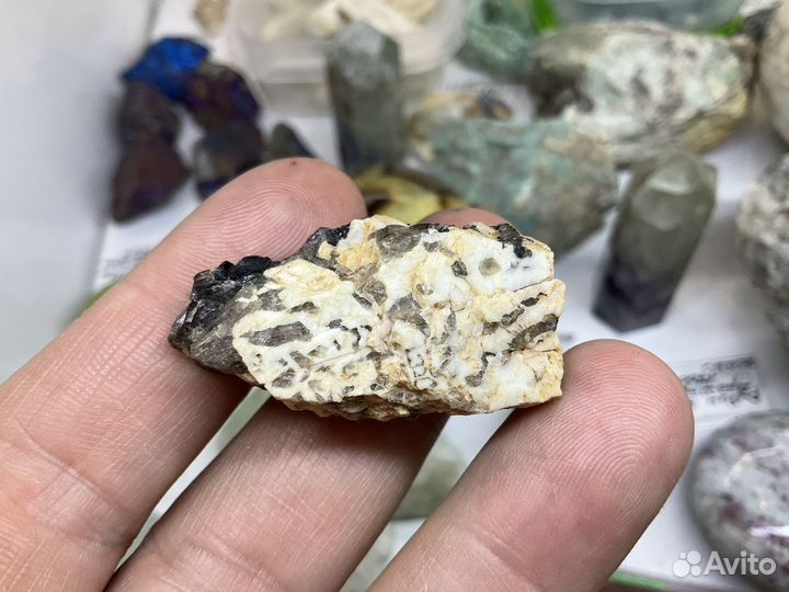 Морион в породе