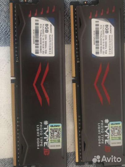 Оперативная память Gloway DDR4 3000 Mhz 16gb