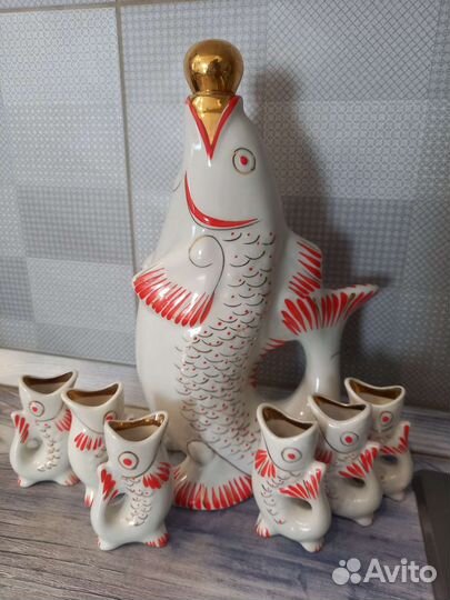 Коньячный набор рыбки СССР