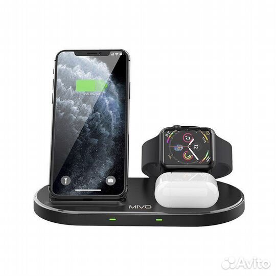 Беспроводное зарядное устройство 3в1 Mivo MW-05