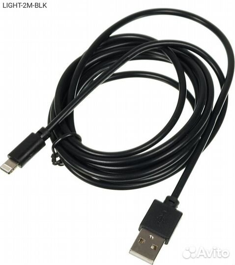 Light-2M-BLK, USB кабель Digma USB Type A (M) - Li