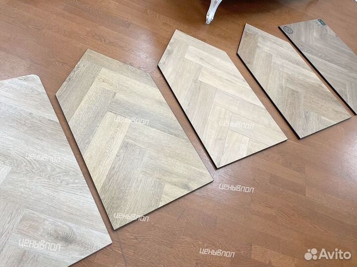 Виниловый ламинат елочкой