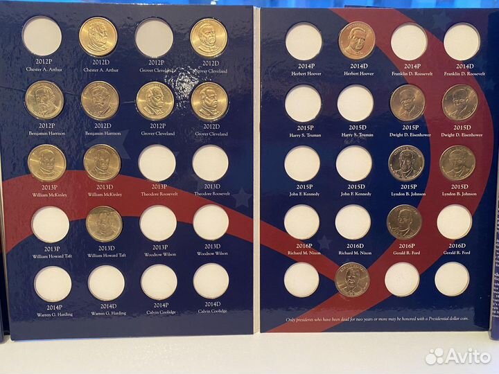 Монеты США Президенты 1. Штаты и Нац Парки 25