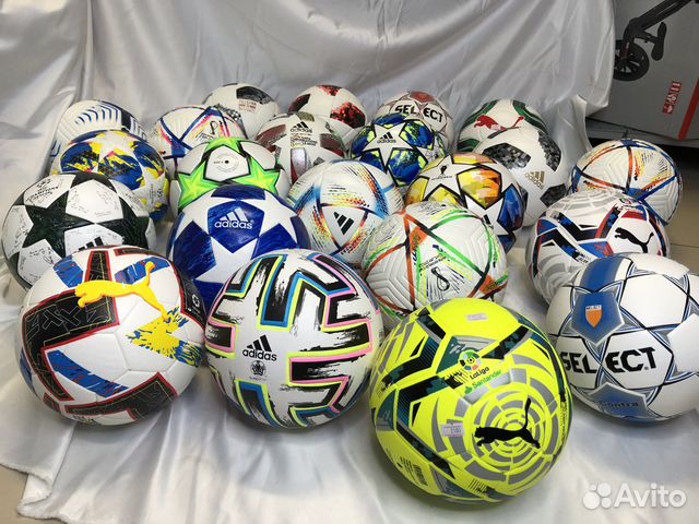 Мяч футбольный 5, 4 adidas, Nike, select, puma