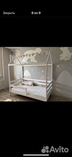 Кроватка домик 180 на 90