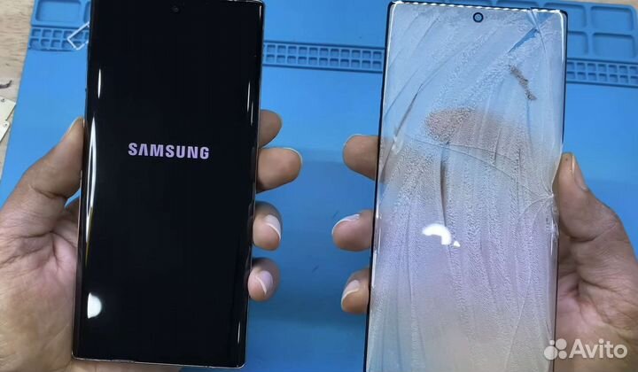 Стекло с Заменой Samsung Note 10 / 10 Plus