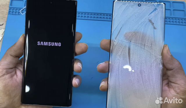 Стекло с Заменой Samsung Note 10 / 10 Plus