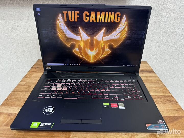 TUF 17 Ryzen 7 4800H 16 ядер 16Gb 1650Ti SSD 512Gb