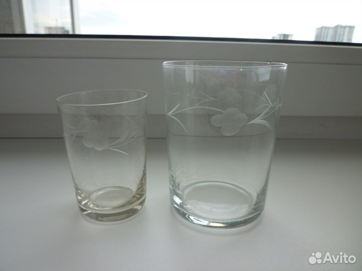 Бокалы, рюмки-стопки, стакан стекло СССР бесплатно