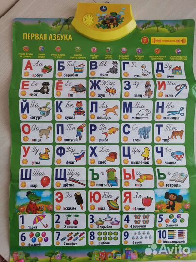 Детские игрушки. Говорящий плакат