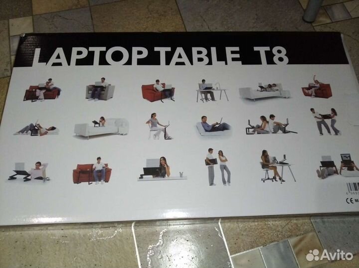 Подставка с вентиляцией и полочкой для ноутбука