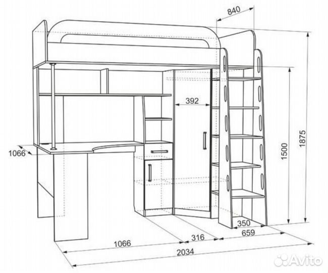 Уникальный детский гарнитур