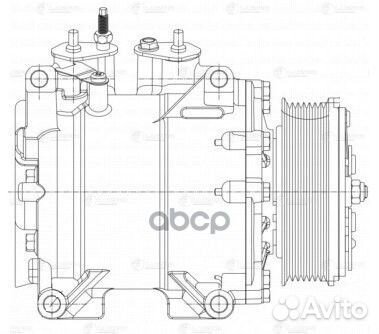 Компрессор кондиц. для а/м Honda Accord VII (02)