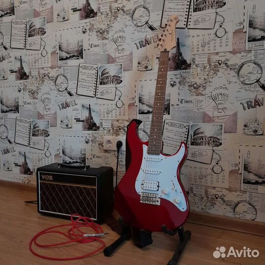 Электрогитара yamaha pacifica 112j с комбиком vox