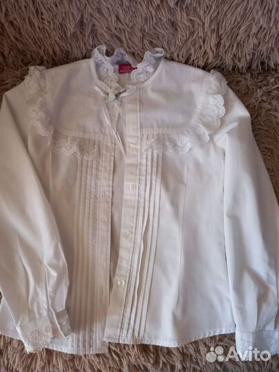 Школьная красивая блузка 134