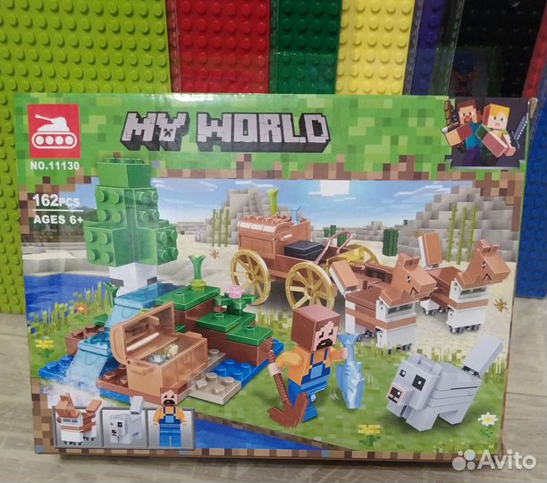 Конструктор разный Майнкрафт, доски лего