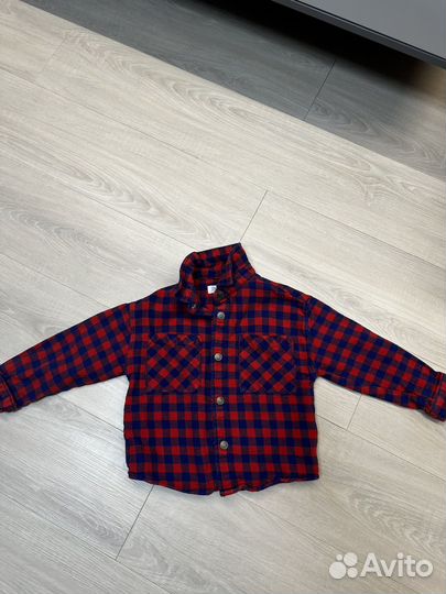 Рубашка в клетку Zara на мальчика 104