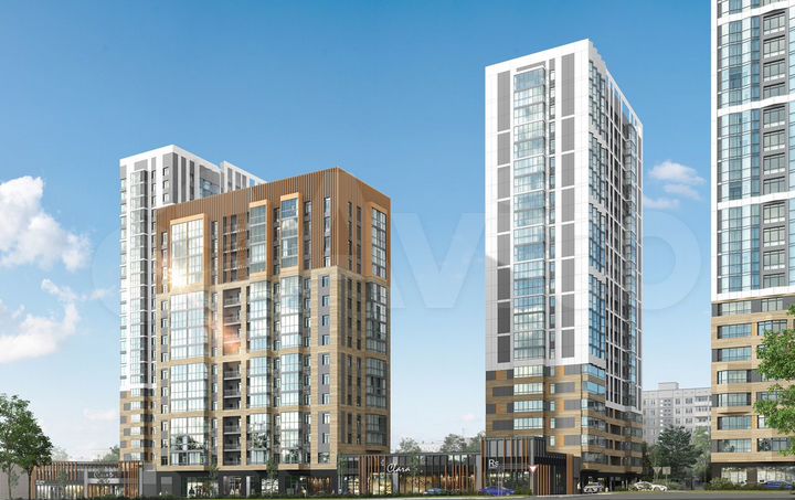 3-к. квартира, 87,5 м², 2/24 эт.