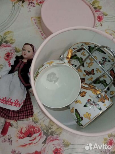 Фарфоровая кофейная пара