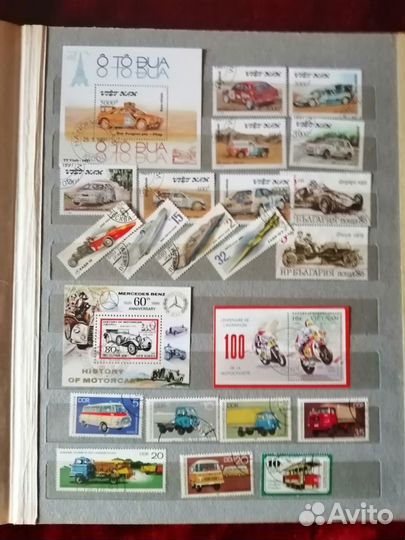 12 Коллекций Подборок марок, с альбомами и без