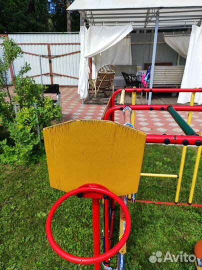 Куб турникет, качеля, баскетбольное кольцо