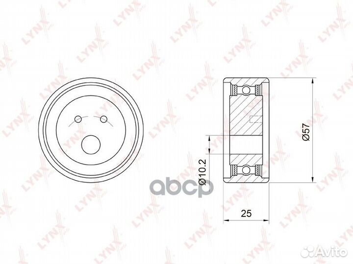 Ролик натяжной ремня грм PB1034 lynxauto