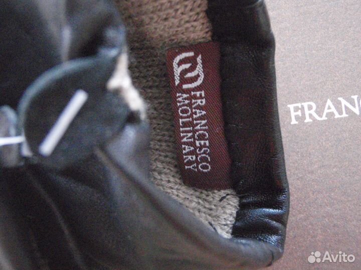 Перчатки кожаные francesco molinary новые