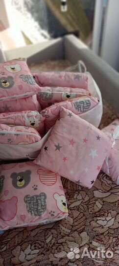 Бортики в детскую кроватку новые