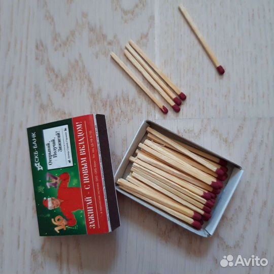 Спички с рекламой скб-Банка