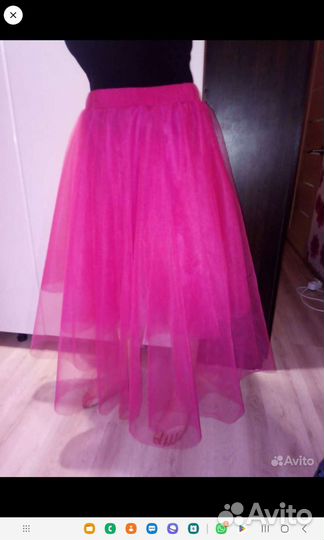 Ткань сетка фуксия