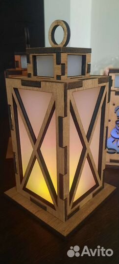 Фонарики из фанеры с подсветкой