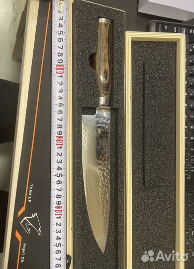 Японский нож для Шеф-повара Santoku 18 см