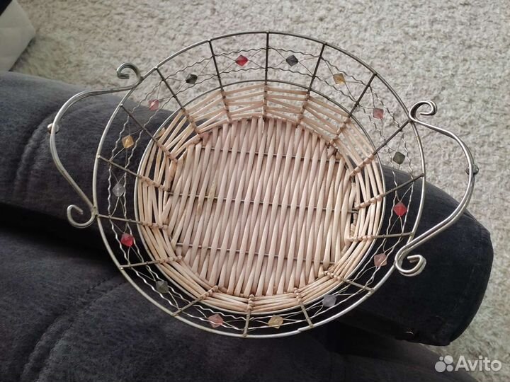 Корзина плетеная для еды