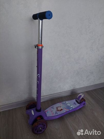 Самокат детский, трех колёсный, бу