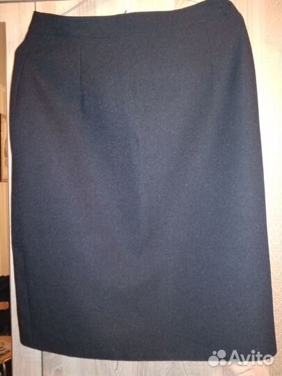 Юбка чёрная классическая 48