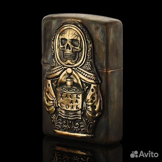 Зажигалка Zippo - Матрёшка: Хлеб да Соль