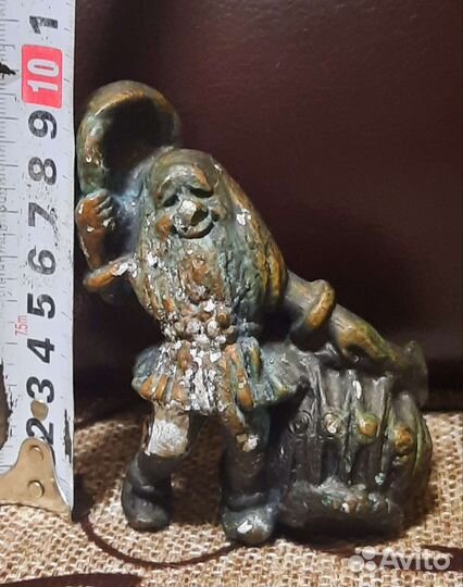 Подсвечник гном литьё СССР