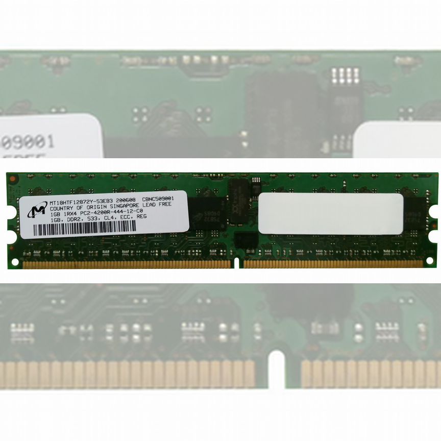 [MT18HTF12872Y-53EB3] Оперативная Память Micron 1gb Mt18htf12872y-53eb3