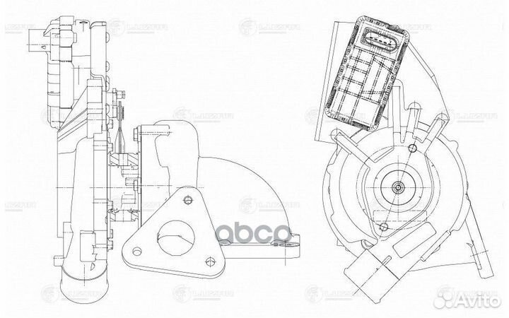 Турбокомпрессор для ам Ford Transit (06) 2.4D