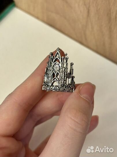 Кольцо готический замок