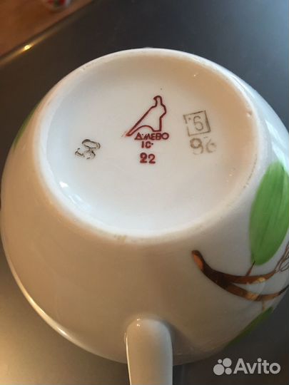 Сахарница и чайная пара Дулево