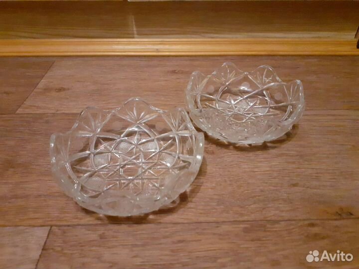 Салатник хрустальный шар из 2х половин