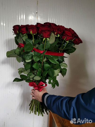 Розы с доставкой, букет роз 101