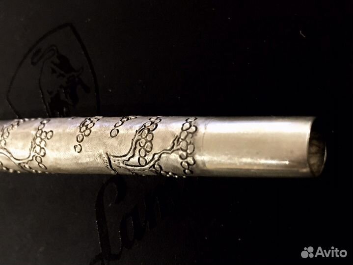 Старинный серебряный письменный прибор