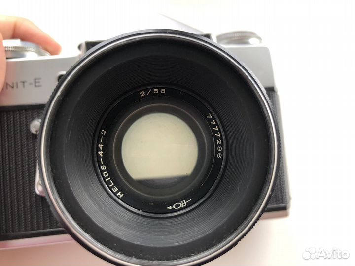 Фотоаппарат Зенит Е (вместе со вспышкой)