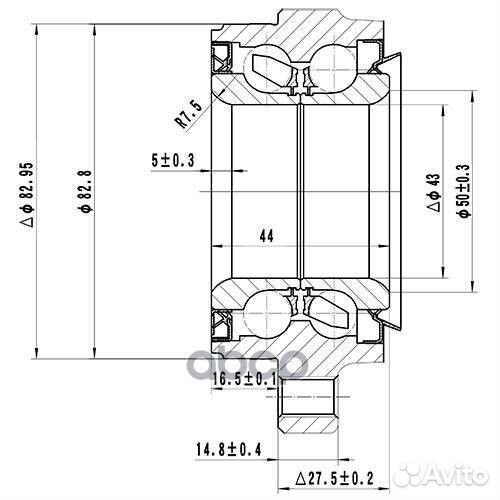 Ступица передняя перед лев Z89240R Zikmar