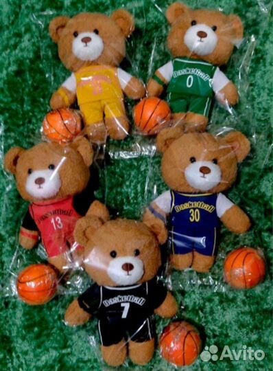 Детские мягкие игрушки,игрушка Мишки баскетболисты