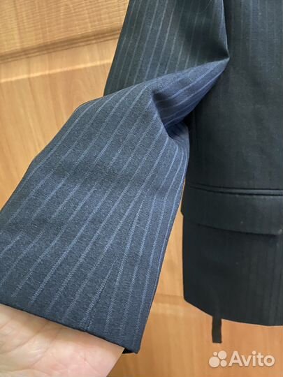 Пиджак костюм школьный черный 122