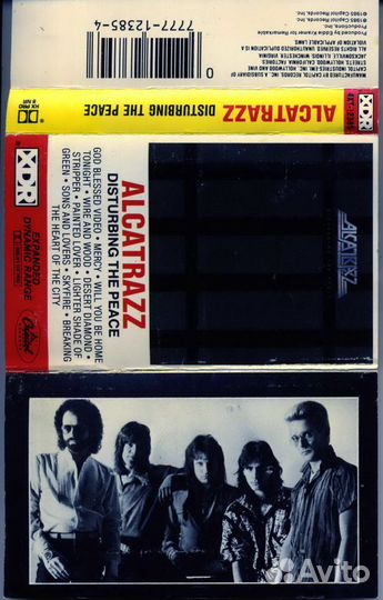 Аудио кассета студийная фирменная alcatrazz 1985