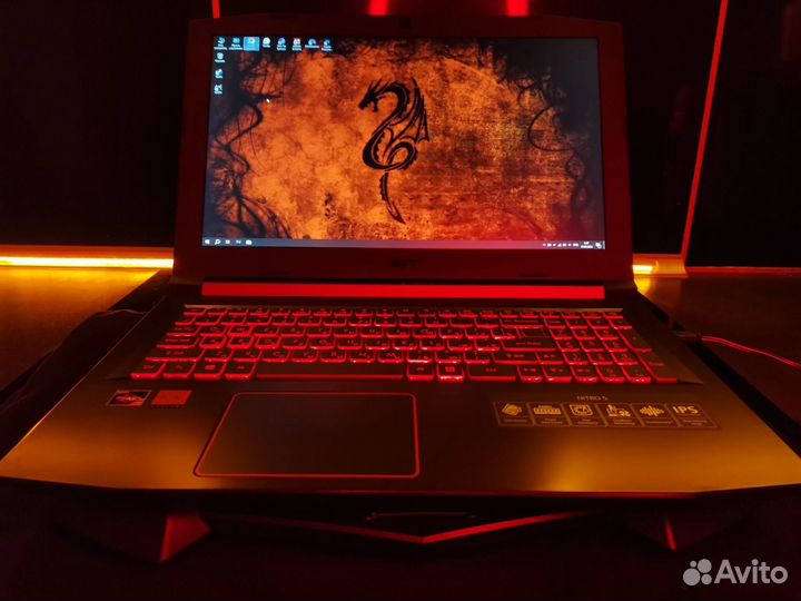 Игровой ноутбук Acer Ryzen 7 2700u и RX 560x 8/256